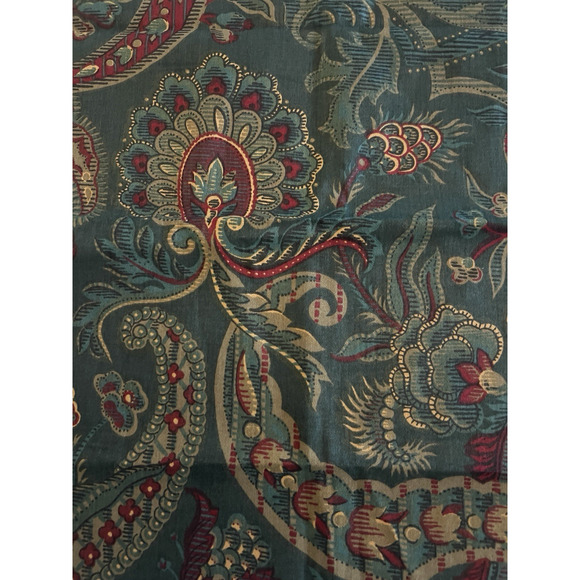 WAVERLY FIRESTONE SCHUMACHER Paisley Green Table Napkins Set of 4 RARE FABRIC - Picture 1 of 6